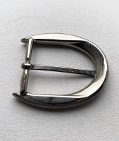 Boucle de ceinture classique 38 Laiton massif finition nickel brossé
