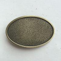 Boucle de ceinture vierge personnalisable ovale bronze