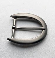 Boucle de ceinture classique 38 Laiton massif finition nickel brossé