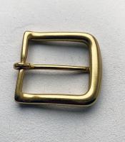 Boucle de ceinture classique 39 Laiton massif finition Laiton satiné brossé