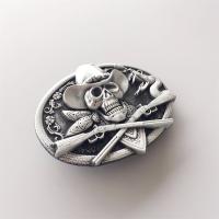 Boucle de ceinture Cowboy tête de mort