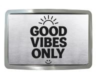 Boucle de ceinture message Good vibes only