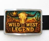 Boucle de ceinture Western, wild west legend